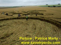 Avebury Stone Circle, Wiltshire crop circle, aerial photo 64